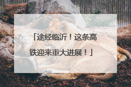途经临沂！这条高铁迎来重大进展！