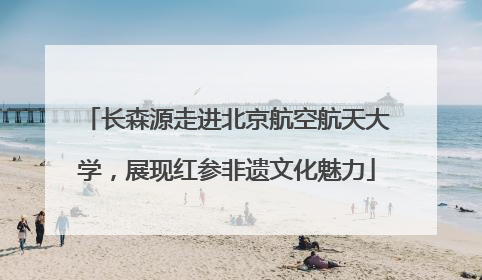 长森源走进北京航空航天大学，展现红参非遗文化魅力