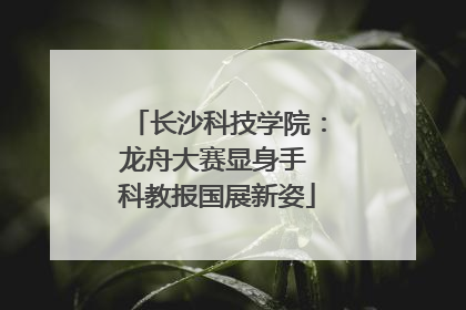长沙科技学院：龙舟大赛显身手 科教报国展新姿