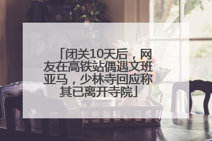 闭关10天后，网友在高铁站偶遇文班亚马，少林寺回应称其已离开寺院