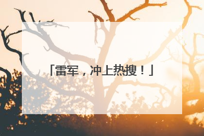 雷军，冲上热搜！