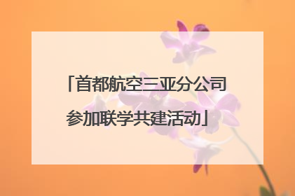 首都航空三亚分公司参加联学共建活动