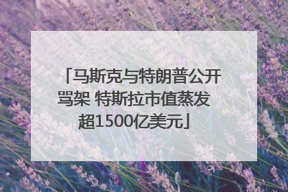 马斯克与特朗普公开骂架 特斯拉市值蒸发超1500亿美元