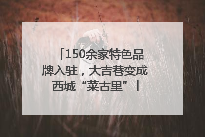 150余家特色品牌入驻，大吉巷变成西城“菜古里”