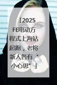 2025FE电动方程式上海站起跑，老将新人各有“小心思”
