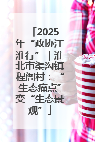2025年“政协江淮行”｜淮北市渠沟镇程阁村：“生态痛点”变“生态景观”