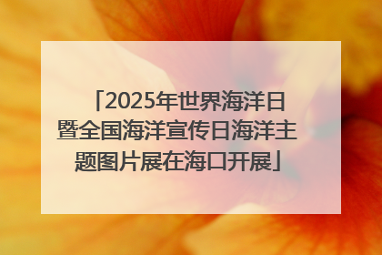 2025年世界海洋日暨全国海洋宣传日海洋主题图片展在海口开展