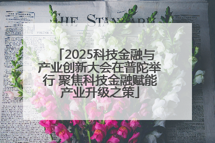 2025科技金融与产业创新大会在普陀举行 聚焦科技金融赋能产业升级之策