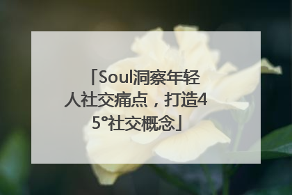 Soul洞察年轻人社交痛点，打造45°社交概念